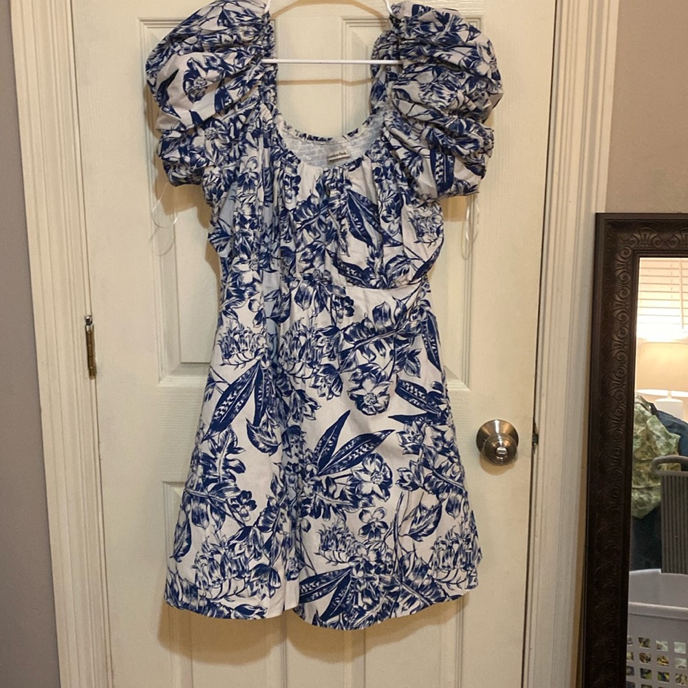 Abercrombie Blue Print Dress 2x